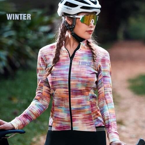 LAMEDA Women Cycling Jackets Winter Warm Fleece Lining Riding Windbreaker MTB Bike Coat Reflective Jacket 4 Colors Available