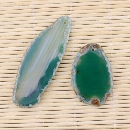 1pcs Drusy stone Pendant Natural stone Slice Pieces Druzy Geode stone Beads pendants many color to choose
