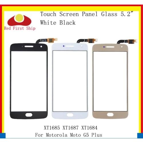 10Pcs/lot Touch Screen For Motorola Moto G5 Plus XT1685 XT1687 XT1684 Touch Panel Digitizer Sensor Front Outer LCD Glass G5 Plus