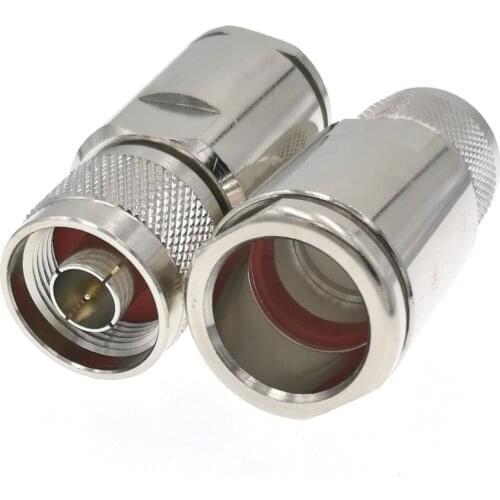 10PCS N Male Clamp L16-J10 RF Connector For SYV50-10 10D-FB Coaxial Cable
