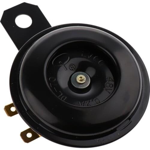10cm x 3.2cm x 6.2cm Motorcycle Series Black Disc Horn With Flexible Mounting Options and Easy Installation