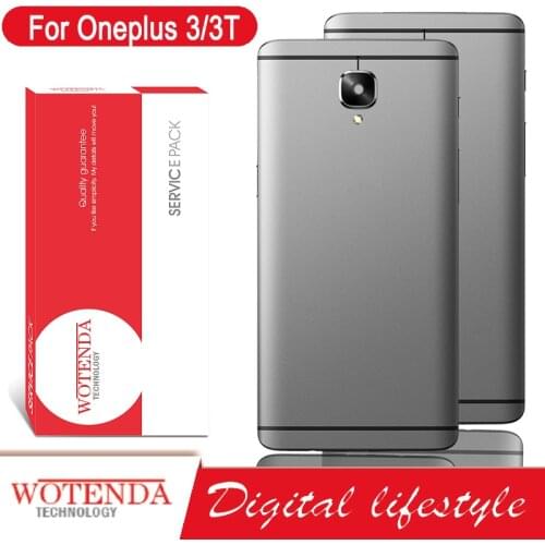 100% Original Back Housing for Oneplus 3 3T Back Cover Battery Glass for One Plus 3 3T Door Rear Case with Logo