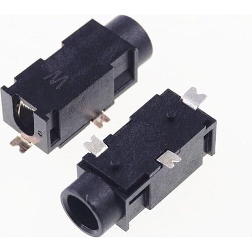 1000pcs Phone Jack Dia 3.5mm 3Pin SMD type Rohs stereo Jack for 3.5mm 3Pole plug New Free shipping