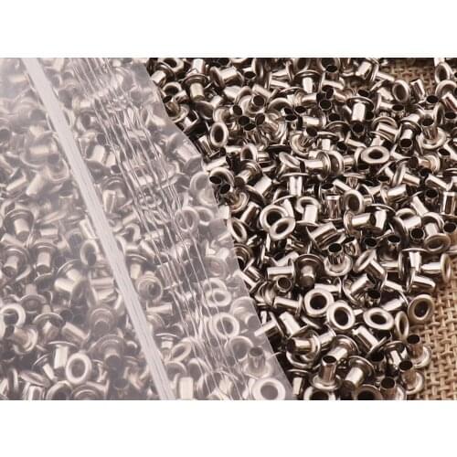 200PCS MINI Silver Metal Eyelets and Grommets for Tags,sewing Eyelets Tunnels Canvas Eyelets bag Eyelets