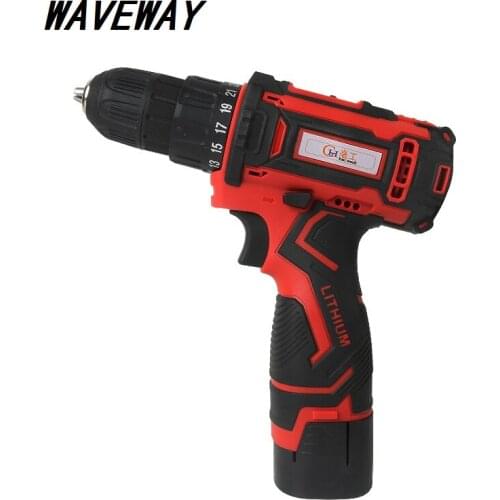 25+1 Torque 16.8V 2-Speed Electric Cordless Screwdriver Drill Battery Mini Drill Rechargeable For Electrical Tools