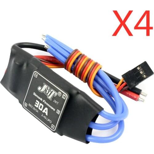 4Pcs JMT 30A Brushless ESC Speed Controller For DIY FPV RC Quadcopter F450 Multi-Rotor Aircraft Helicopter Spare Parts