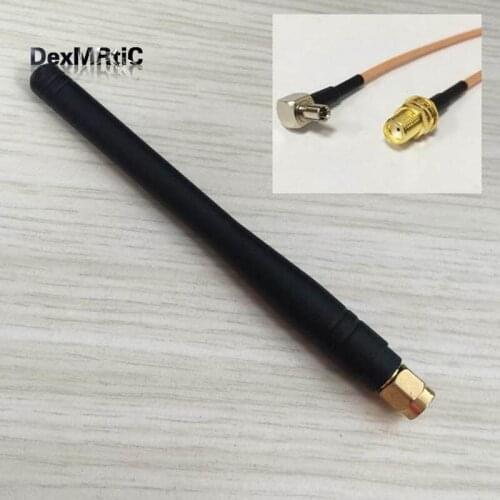 3G Antennas 800-2100MHZ 3dBi GSM aerial SMA Male Omni aerial + SMA Female Connector Switch TS9 Male Connector RG316 Cable 15cm