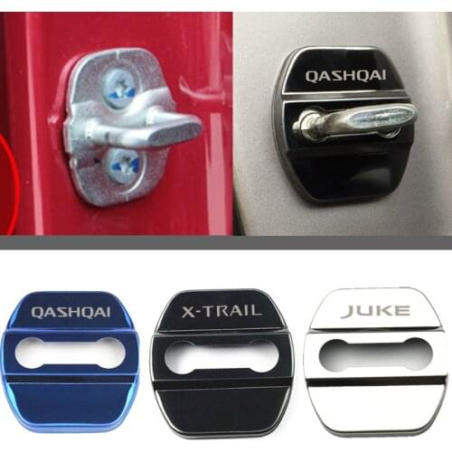Car-Styling car door lock cover Auto Emblems Case For Nissan juke qashqai j11 10 x-trail note tiida nismo Car Styling