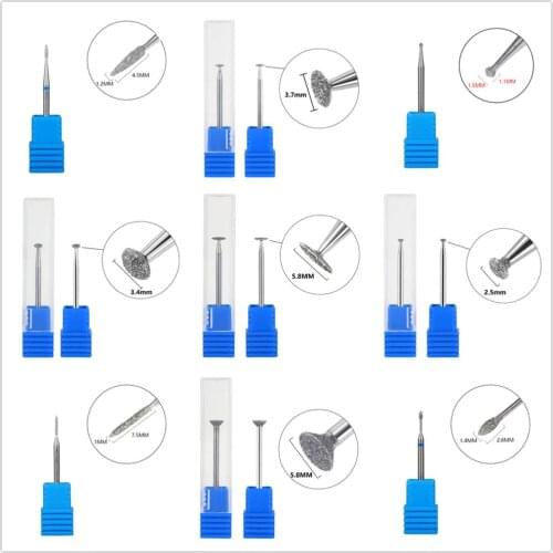 BNG Diamond Nail Drill Bits Polish Milling Cutter Rotary Burr Cuticle Clean Apparatus Manicure Nail Files Art Tools