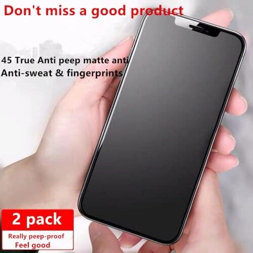 Private Screen Protector For iPhone 12 11Pro Max X XS MAX XR Anti-spy Tempered Glass For iPhone 6 7 8 plus 12 mini Privacy Glass
