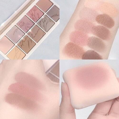 DIKALU New 10 colors Shimmer Eyeshadow Makeup Palette Earth Color Matte Eyeshadow Pallete Long lasting Glitter Eye Pigments