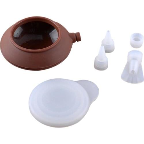 Justdolife Silicone Mat Baking Mold Silicone Macaron Kit Pastry Baking Mat and Decorating Piping Pot with 3pcs Nozzles