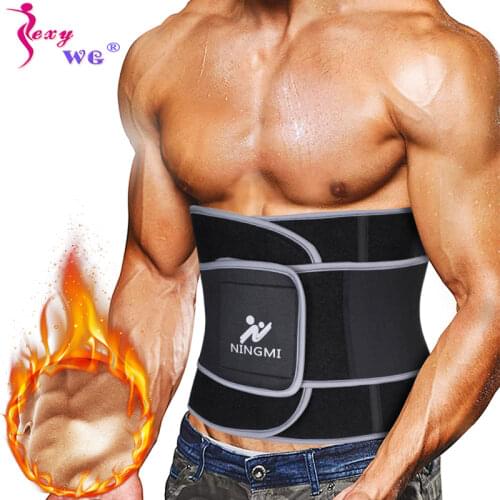 SEXYWG Men Waist Supports Trainer Slim Body Shaper Sports Top Waist Cinchers Neoprene Sauna Strap Corset Slimming Shapewear Belt