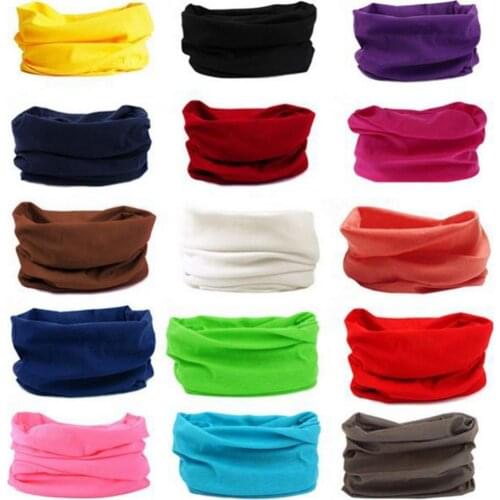 Fashion Headscarf Windproof Women Pure Color Cycling Head Wrap Bandana Scarf Headwear Warm Easy to wear for Cycling lovers