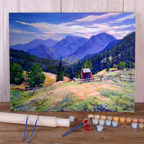 Landscape Summer DIY Paint By Numbers Kit Acrylic Paints 40*50 Boards By Numbers Decorative Paintings Crafts Adults Drawing