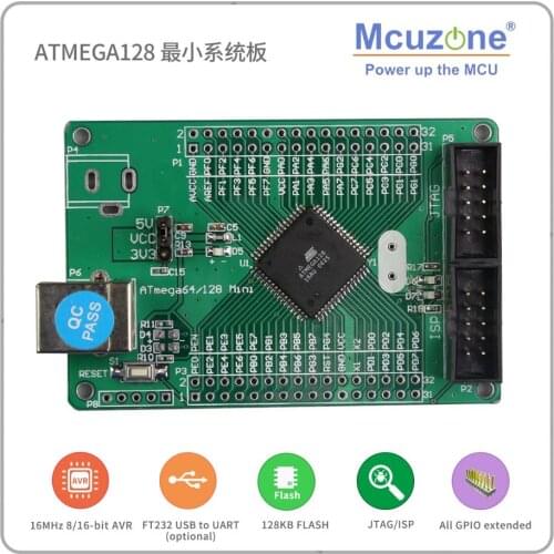 ATmega128 MINI CPU BOARD ( ATMEL AVR 16KB FLASH ) ATmega128 Mini board