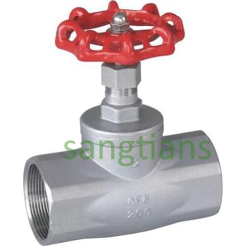 Threaded globe valve,American Standard cut-off valve,stainless steel shut off valve,DN25 SS304,dn15-dn50