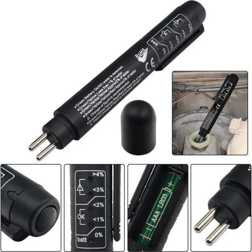 OBD2 Brake Oil Detection Pen Brake fluid Oil Testing Pen Check LED Display Car Accessories