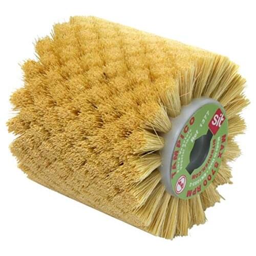 Sit Tecnospazzole 1377 crimped wire brush for Sander in Tampico-RWB Spazzolante end 100 Mm