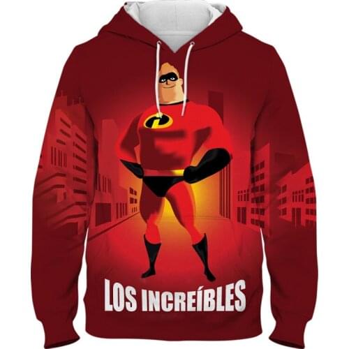 The Incredibles Hoodies Men Women Children Fashion Sweatshirts Anime 3D Printed Casual Boy Girl Kids Streetwear Pullover Tops