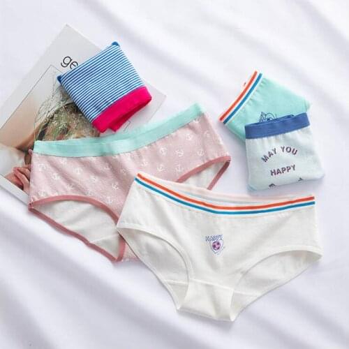 Panties for Women Cotton Football Print Letter Underwear Girls Casual Briefs Sexy Lingerie Female Underpants Ladies Panties