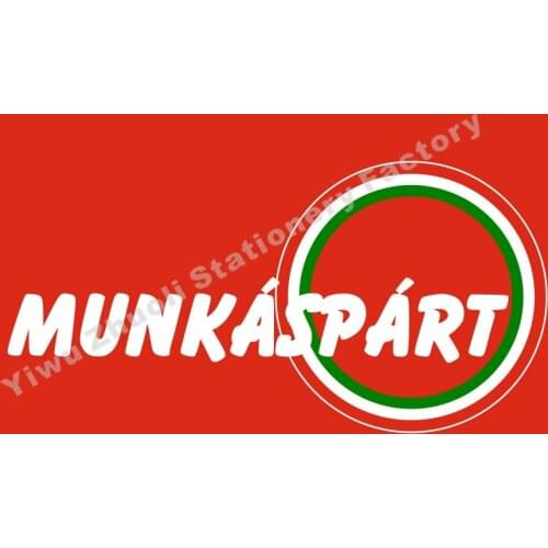 Hungary Communist Workers' Party Flag 144X96cm (5x3FT) 120g 100D Polyester Double Stitched High Quality Banner Free Shipping