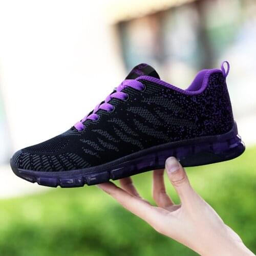 Running Shoes For Women Breathable Mesh Sport Shoes Outdoor Lace-up Running Fitness Sneakers High Quality Womens Shoe Femme