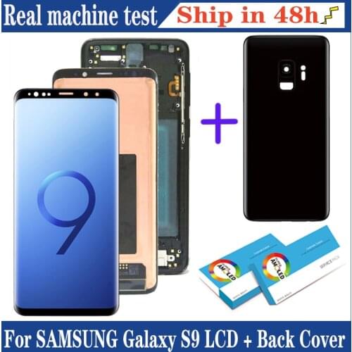 5.8“ Super Amoled Display LCD For SAMSUNG Galaxy S9 G960 G960F LCD Touch Screen Digitizer Assembly Repair Parts with back cover
