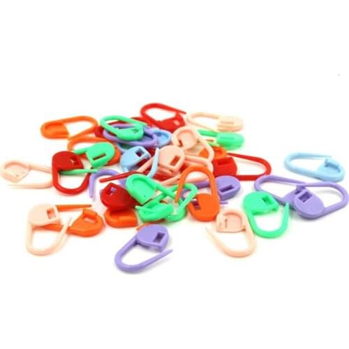 100*100 pcs/bag 23 mm Plastic Knitting Crochet Locking Stitch Markers Crochet Latch Knitting Tools Needle Clip Hook Sewing Tool