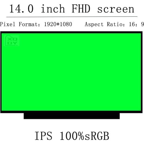 14" Slim LED matrix for Asus ZenBook Duo UX481FL laptop lcd screen panel Display 1920*1080p FHD IPS 100%sRGB N140HCE-EN2