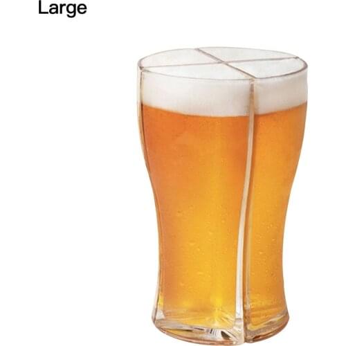 4-In-1 Beer Mug Drink Cup Container Wine Accessories Creativity Tools Acrylic Mugs Set For Bars Party Home Happy New Year Gift