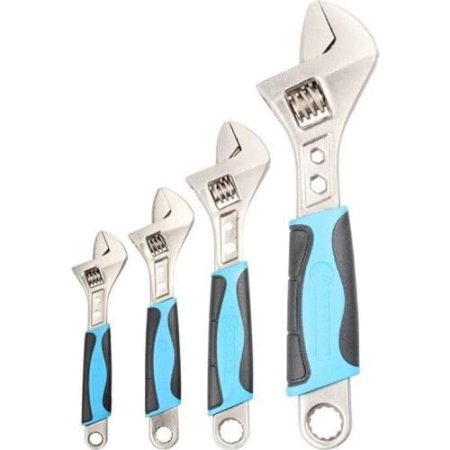 6"/8"/10"/12" Universal Adjustable Wrench Multi-function High Carbon Steel Large Open Monkey Spanner Hand Tools