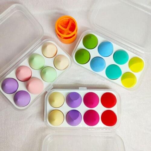 8pcs Makeup Sponge Super Smooth Soft Cosmetics Puff Face Liquid Cream Foundation Make Up Cosmetic Powder Puff Beauty Tools