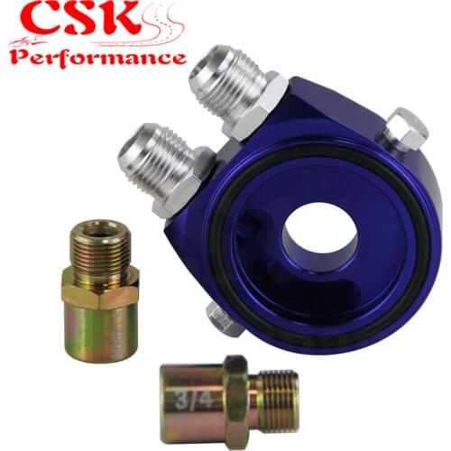 AN10 Oil Filter Sandwich Adapter Aluminum For M20 X 1.5MM 3/4" 16 UNF Filter Car Black/Blue/Gold/Silver/Red/Purple