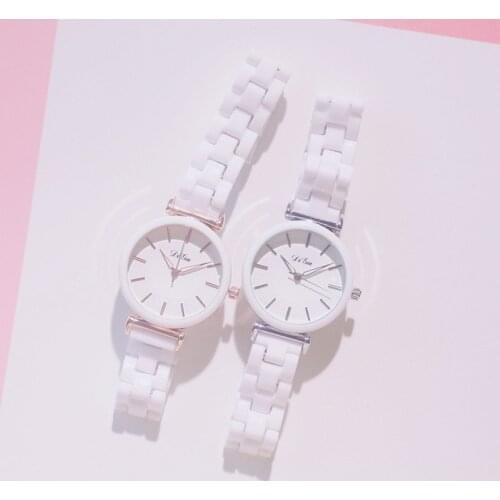 High Quality Brief Ceramic Bracelet Watch Women Quartz Fashion Small White Watches Woman Luxury Brand Women Watches