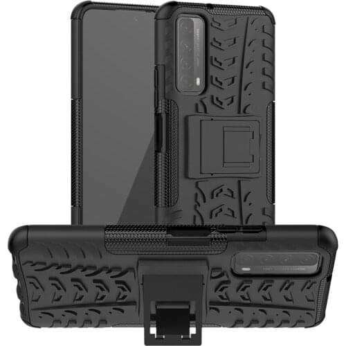 For Huawei P Smart 2021 Case Cover for Huawei P Smart 2021 2020 2019 Honor 20 Pro Armor Heavy Duty Hard Rubber TPU PC Back Shell