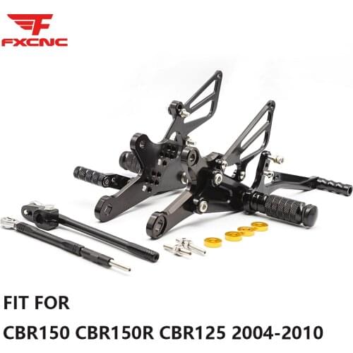 For Honda CBR150 CBR150R CBR125 2004-2010 Motorcycle Rearset Footpeg Adjustable Footrest For CBR 150R 125 Pedal Rearset Foot Peg
