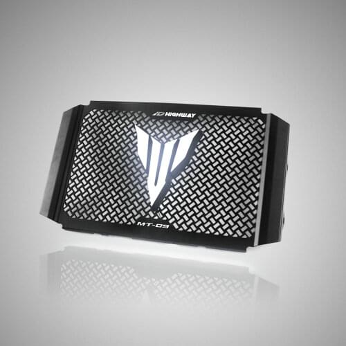 For YAMAHA MT09 Tracer 900 XSR900 LED Light Bumb Motorcycle Radiator Grille Cover Guard Aluminum Oil Cooler Protection Protetor