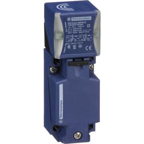 XS7C4A1MPN12 Inductive sensor, XS7, 40x40x117, PBT, sensing 15 mm, 24 to 240 VAC/DC, terminals
