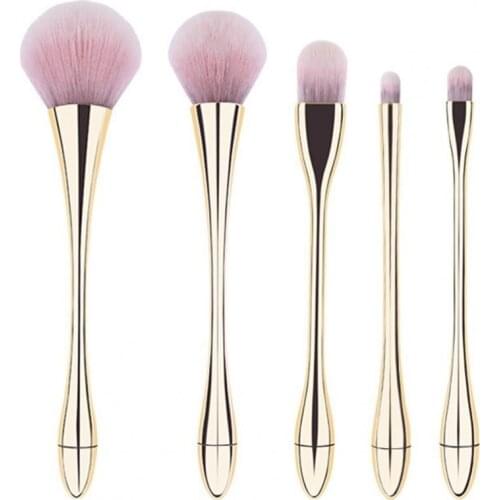 5Pcs/Set Multifunctional Makeup Brushes Set Make up Foundation/Powder/Eyelash/Shader Brush Plastic Soft Hair Makeup Tools