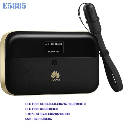 Unlock HUAWEI E5885Ls-93a cat6 mobile WIFI PRO2 with 6400mah Power Bank Battery and One RJ45 LAN Ethernet Port E5885 Router