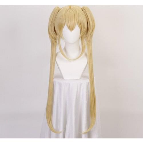 Shugo Chara ! Party ! Tsukiyomi Utau Long Dokki Doki Pucchi Puchi Synthetic Hair Cosplay Wig With Chip Ponytails + Wig Cap