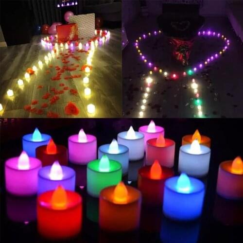 24pc Flameless Led Tealight Candles Battery Operated Warm White Flameless Pillar