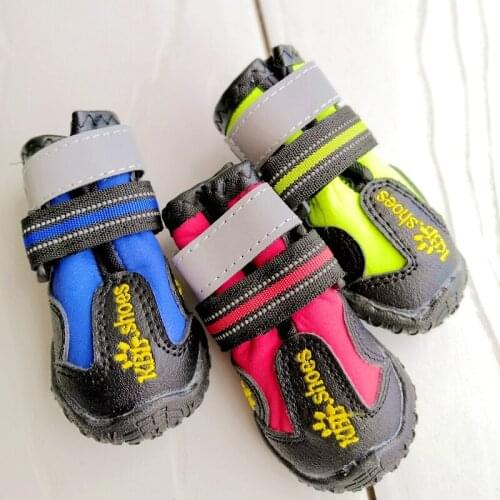 Reflective Golden Retriever Boots Waterproof 8 Sizes Medium Large Animal Pet Dog Snow Rain Shoes Sneaker For Big Husky Outdoor