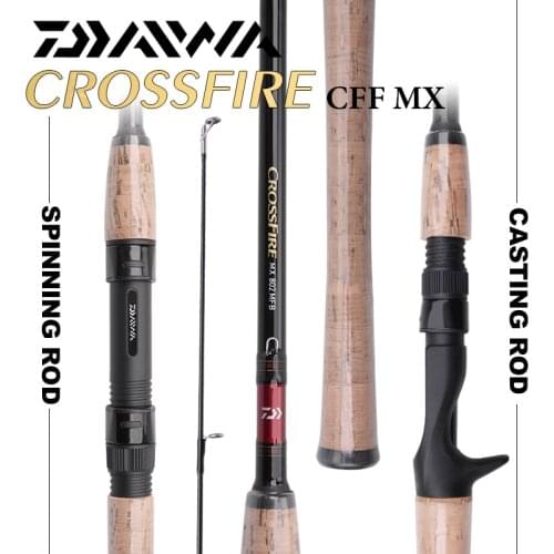 NEW DAIWA CROSSFIRE MX Spinning/Casting Fishing Rod Carbon Fast Action Lure Rod UL/L/ML/M/MH Power 1.68-2.43m FUJI Guide Ring