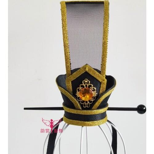 2 Designs Male Hat Hair Tiara for Three Kingdoms Period King Liu Bei Prime Minister Zhuge Liang TV Play The Advisors Alliance