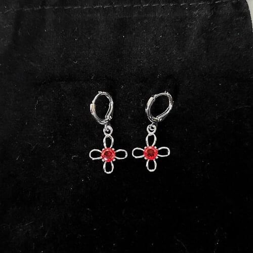 Wholesale Cute Flowers Earings White Gold Color Jewelery 2021 Womens Trend Earrings for Women