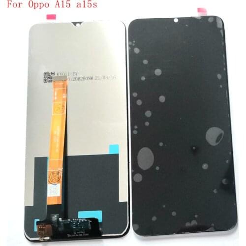 6.52"For Oppo A15 a15s LCD Screen Display+Touch Screen Digitizer Frame Full Replacement Parts CPH2185