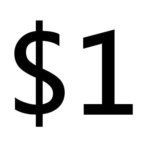 1 USD to make up the difference
