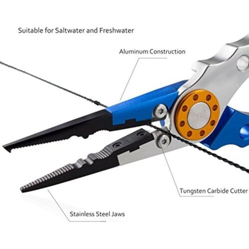 10PCS TOPIND Fishing Line Cutters Pliers Hook Remover Combo with Sheath,Stainless Steel and Stainless Steel Fishing Pliers
